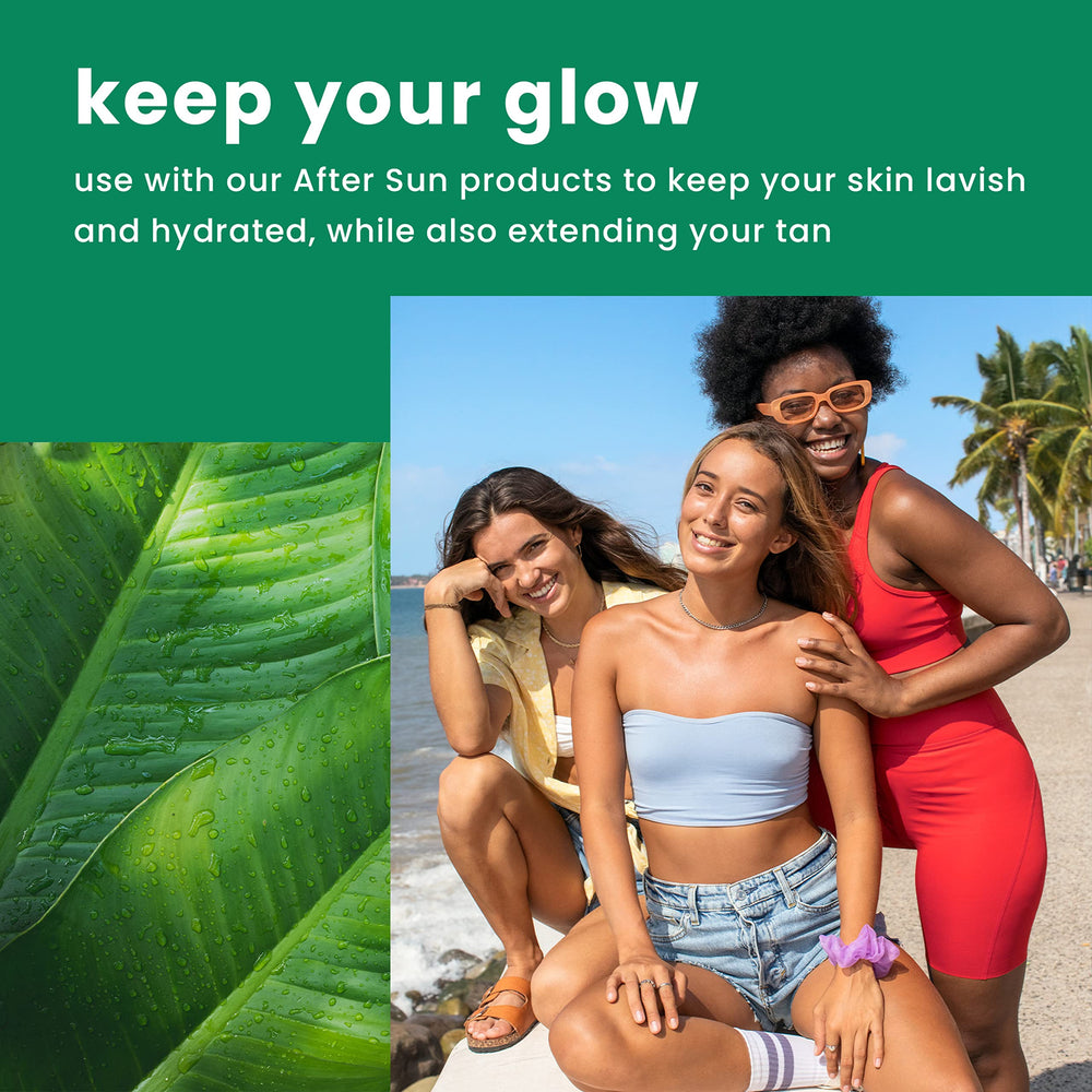 Hawaiian Tropic ingredient label detail highlighting aloe vera and antioxidants