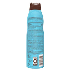 Hawaiian Tropic twist-lock top detail for secure, leak-free transport