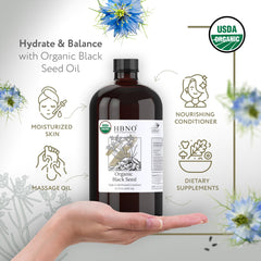 HBNO oil texture closeup highlighting cold‑pressed clarity and richness