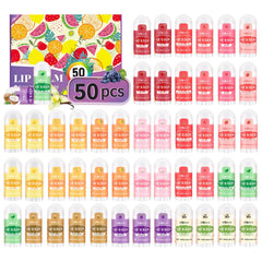 HCKLM front packaging showing 50 mini lip balms and flavor variety for quick gifting