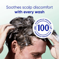 Head & Shoulders bottle staged in bathroom conveying daily use convenience