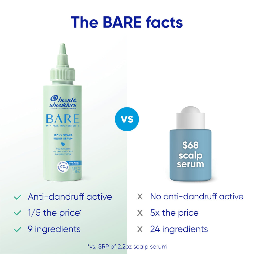 Head & Shoulders applying serum to scalp demonstrating targeted itch relief
