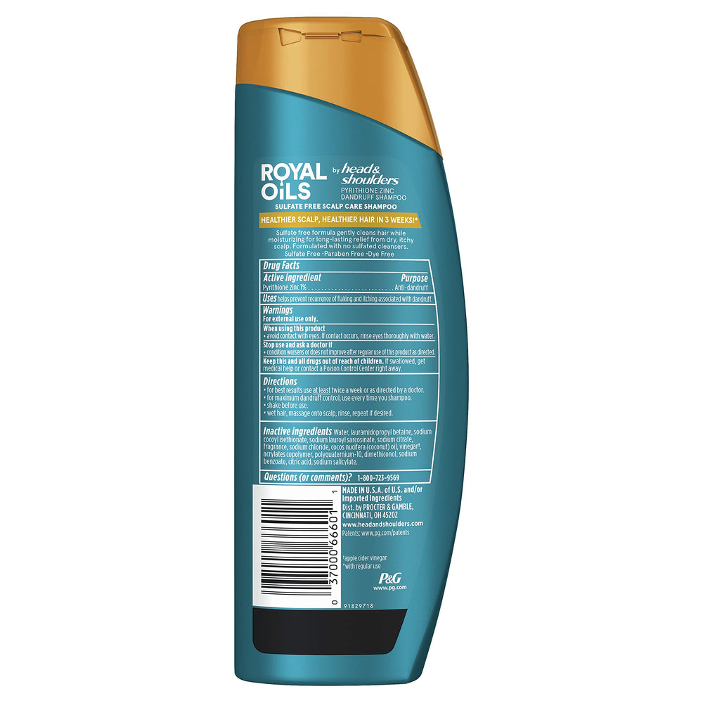 Head & Shoulders bottle on bathroom shelf in lifestyle setting showing routine use