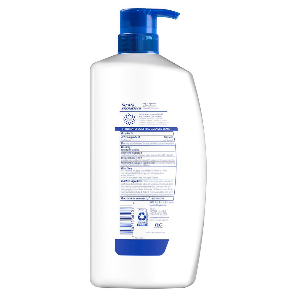 Before and after on color-treated hair with Head & Shoulders showing color-safe care