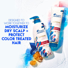 Head & Shoulders conditioner applied in shower demonstrating easy rinse