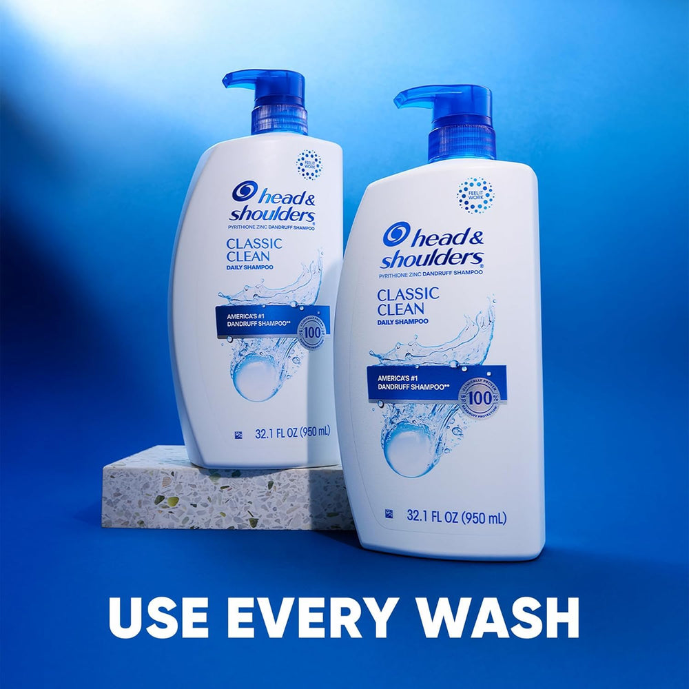Person using Head & Shoulders in shower demonstrating soothing, fresh scalp feel