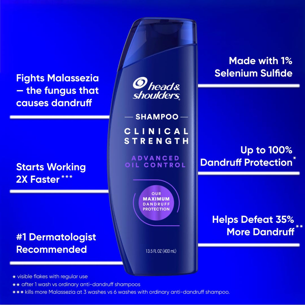 Head & Shoulders shampoo poured into hand illustrating easy application