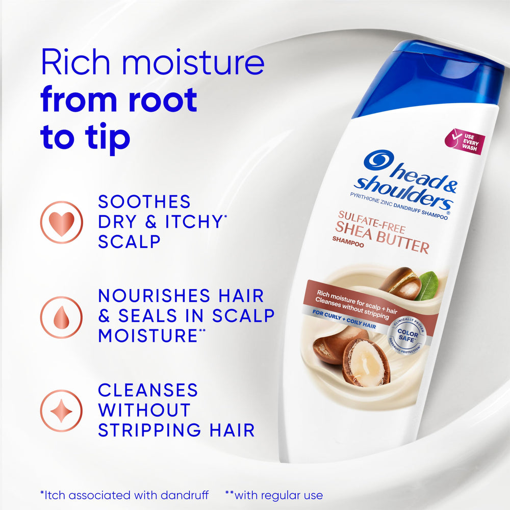 Head & Shoulders creamy shea butter texture close-up for moisture