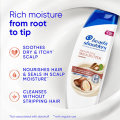 Head & Shoulders creamy shea butter texture close-up for moisture