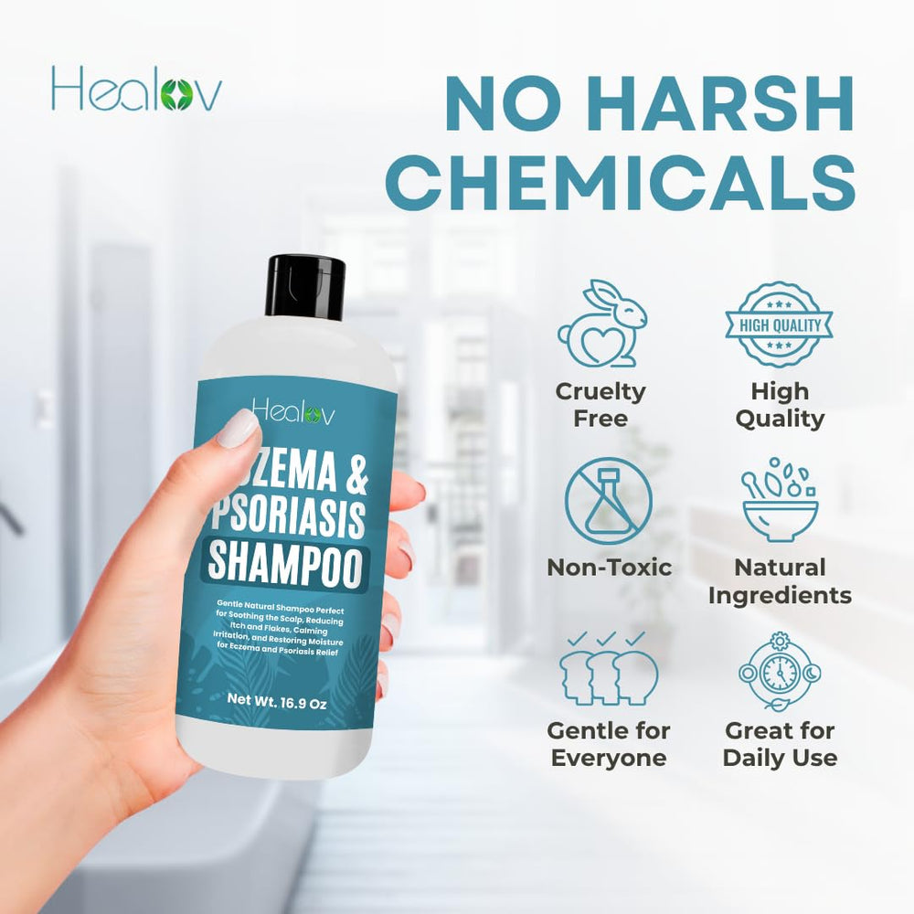 Healov ingredients display with colloidal oatmeal and calendula benefits