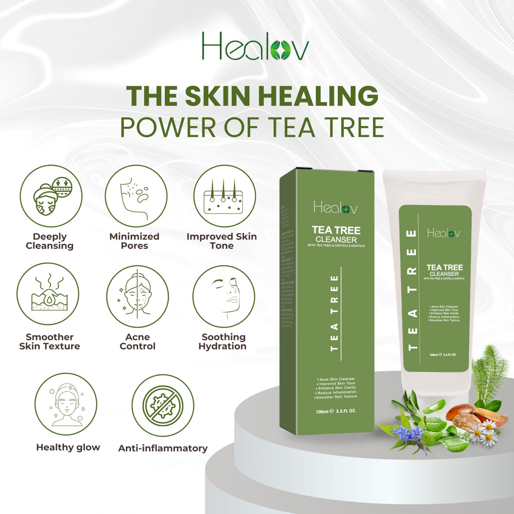 Healov light foaming texture demonstrating gentle cleansing action