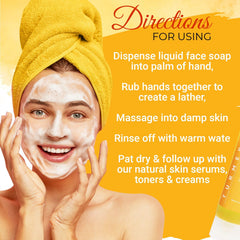 Healov face wash on bathroom counter in routine scene promoting brighter skin
