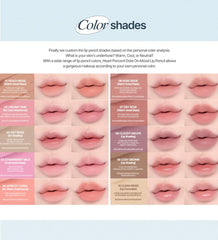 Heart Percent lips worn full-shot showing Cloudy Mauve delivering defined, modern pout