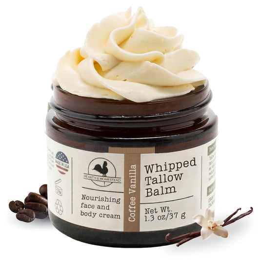 Hearth and Homestead front jar shot showing compact balm for travel