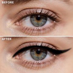 HECI BEAUTY pencil in hand applying along lash line for smooth glide benefit