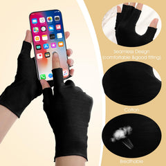 Heclia glove beside ruler showing size and fit for most adult hands