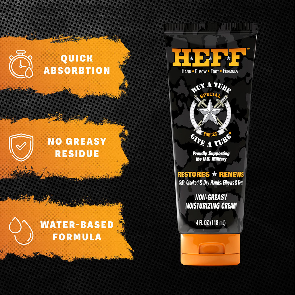 Heff product label close-up highlighting paraben-free claim