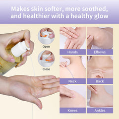 Helbr bottle on bathroom shelf creating spa-like calming routine benefit