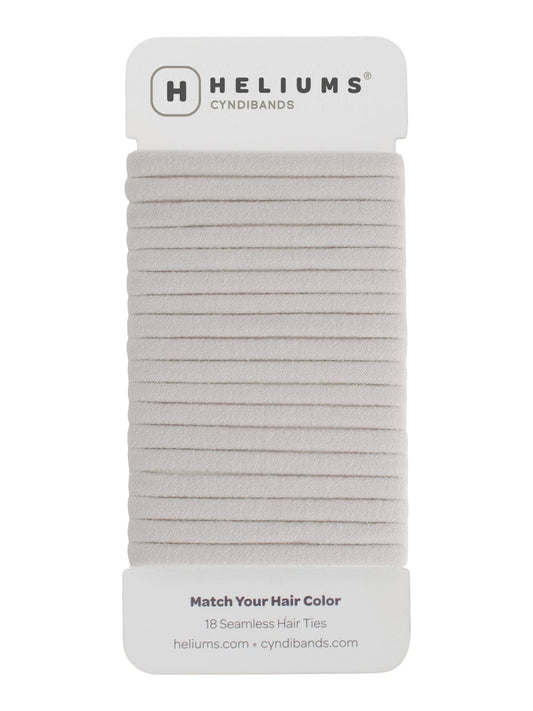 Heliums front pack view showing ash blonde ties and quantity benefit