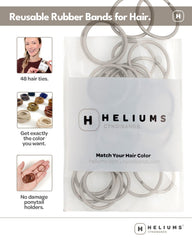 Heliums elastic used on small braid for tidy, low-volume styling