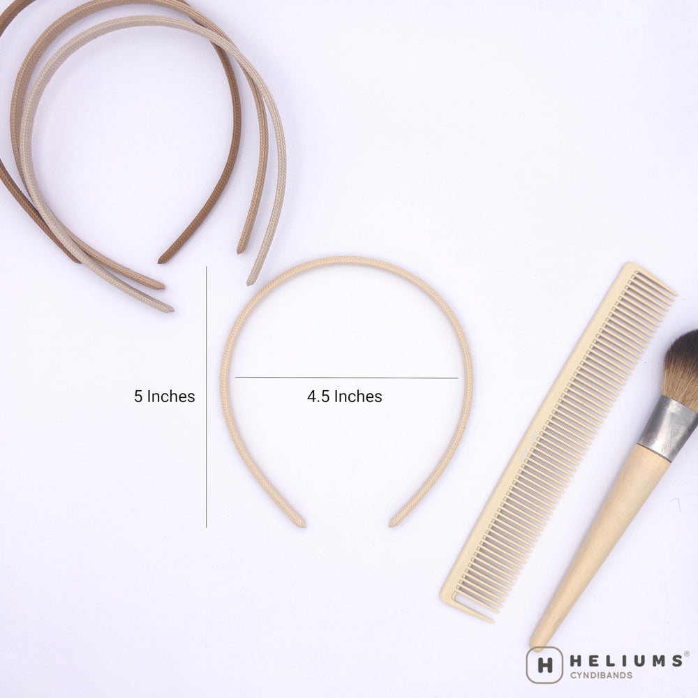 Heliums color array laid flat showing dark blonde to ash blonde tones benefit seamless hair blending