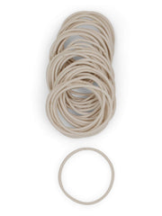Heliums front packaging showing 40 light-blonde elastics, organized and visible benefit: easy storage