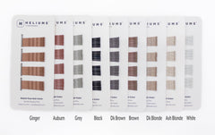 Heliums pins blended into blonde hair for discreet styling benefit