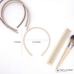 Heliums hand holding headband to show slim 8mm scale and fit