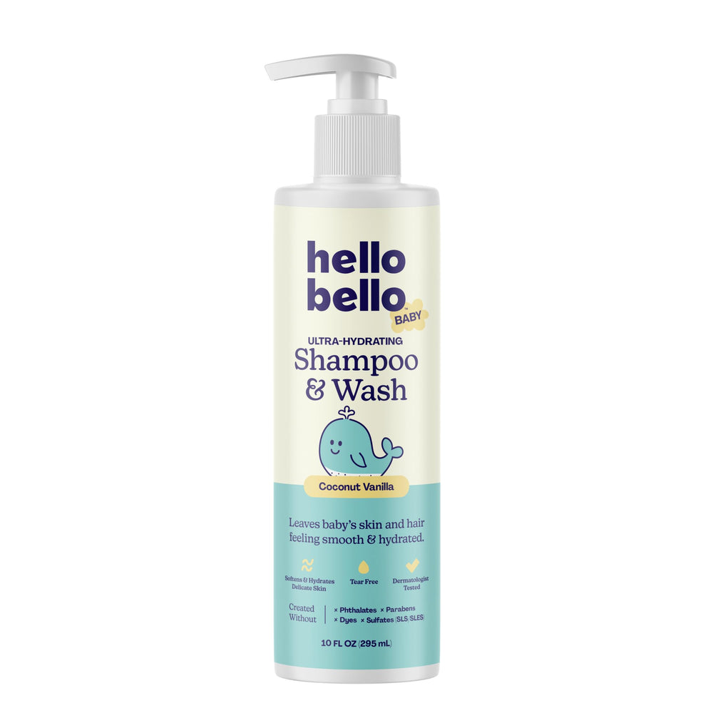 hello bello front bottle showing clear label and friendly design benefit quick identification