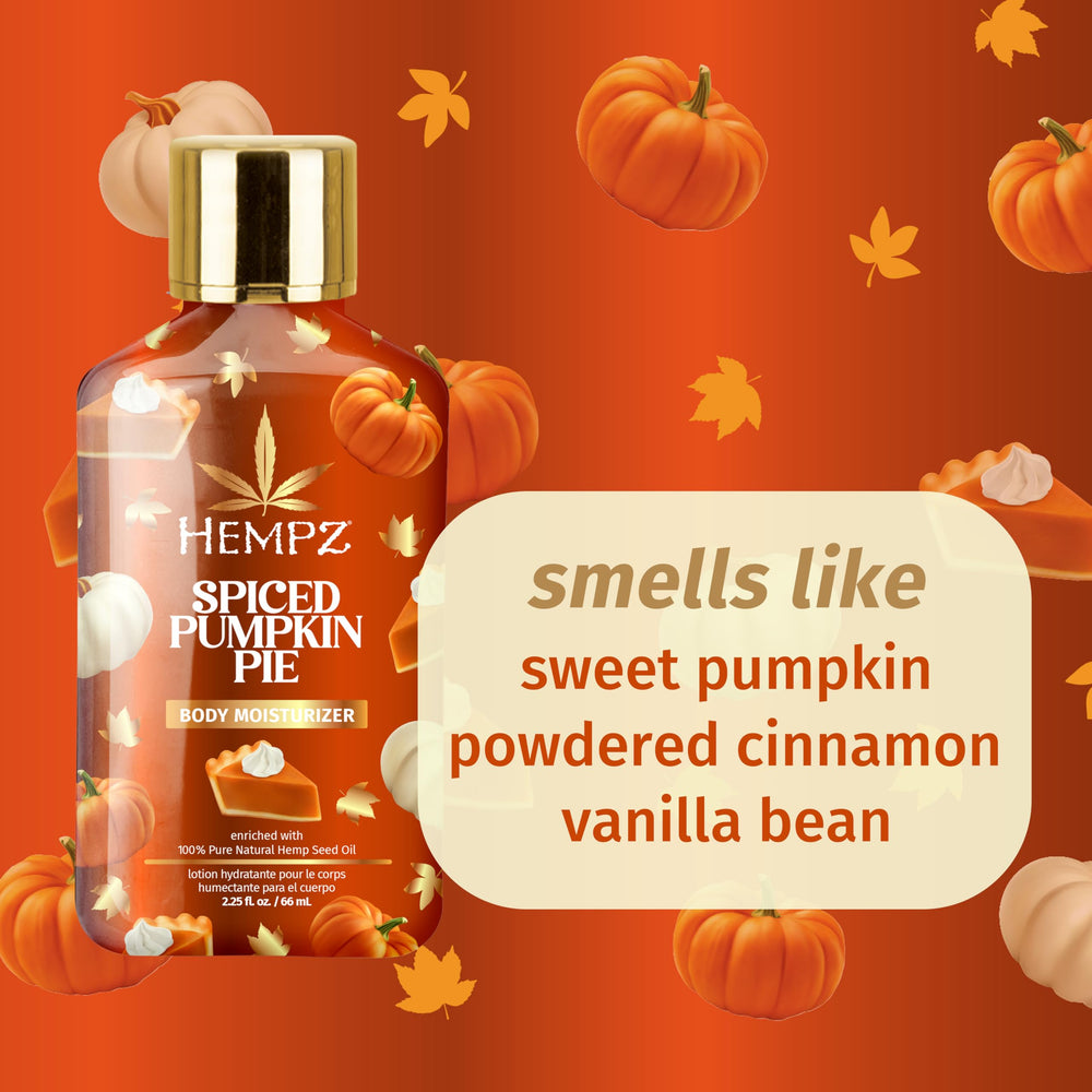 Hempz Caramel Candy Apple lotion label close-up emphasizing moisturizing benefits