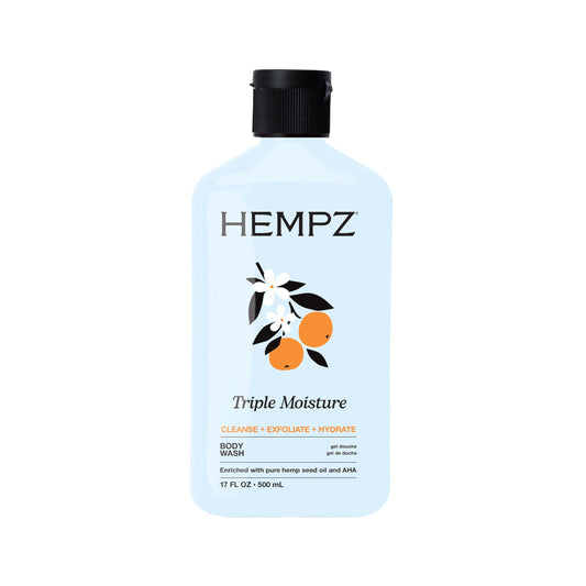 Hempz front bottle showing Grapefruit & Peach label and benefits