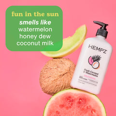 Hempz large tube beside everyday items showing large size benefit