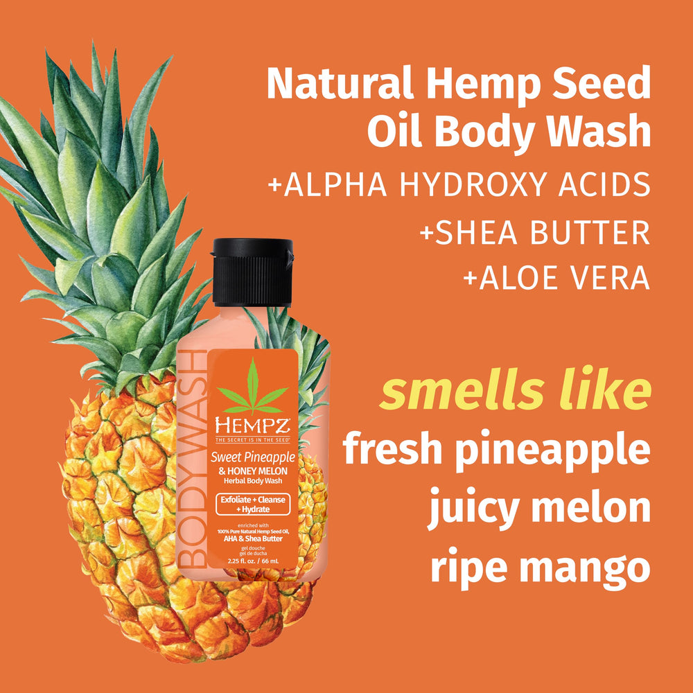 Hempz gel texture pouring to show moisturizing lather and hydration
