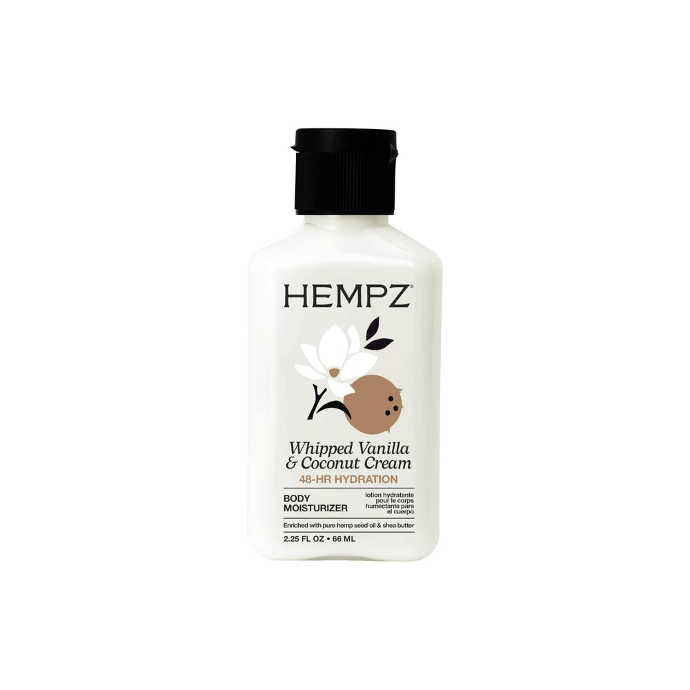 Hempz front tube showing product branding and size for easy recognition