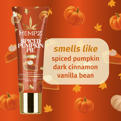 Hempz Spiced Pumpkin Pie lip balm tube detail protecting and hydrating lips
