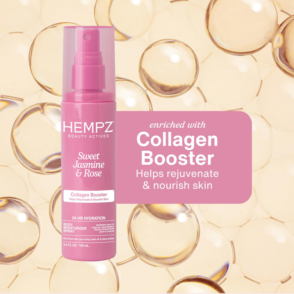 Close-up of Hempz bottle label highlighting scent and clean formula