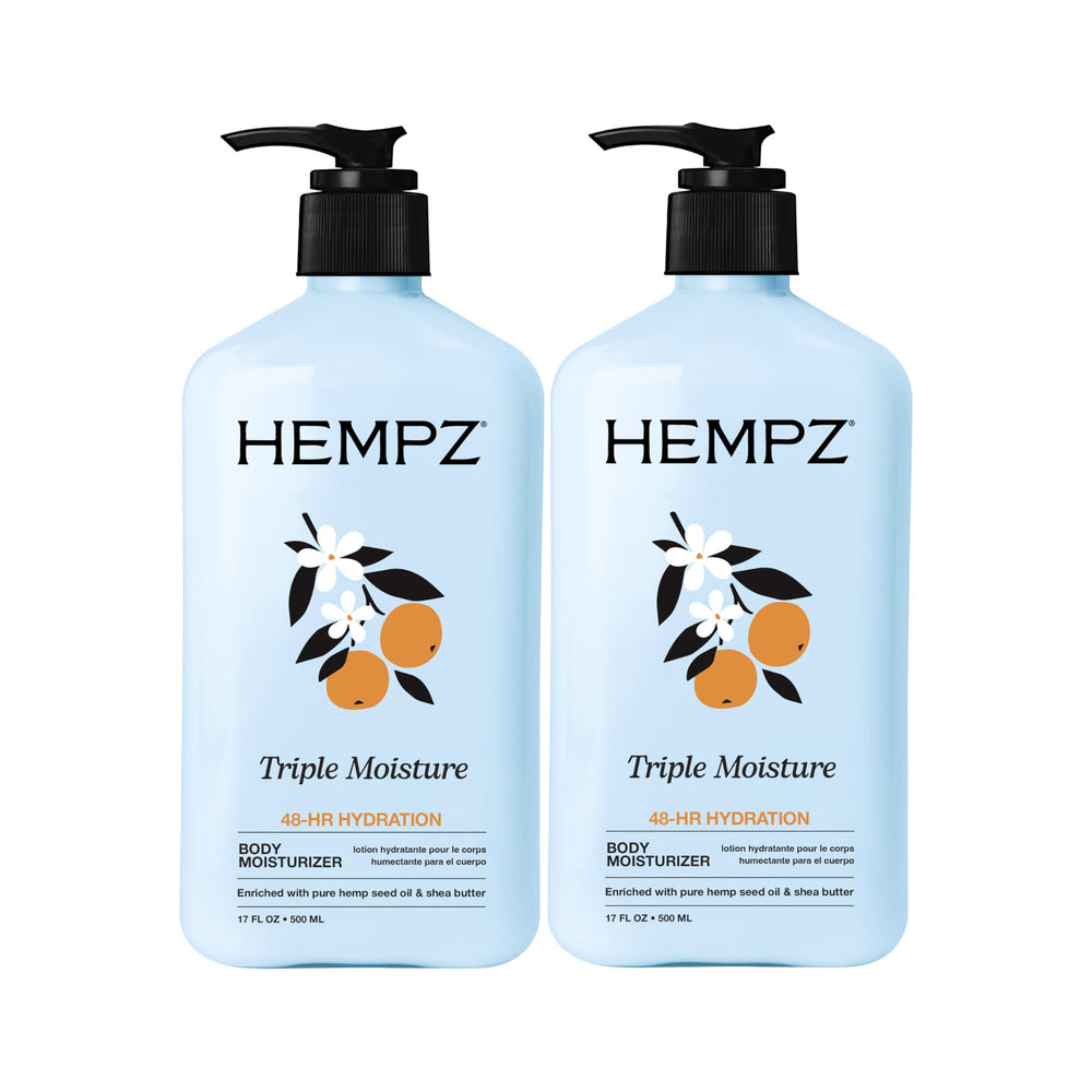 Hempz front packaging showing two 17 fl oz jars and value savings