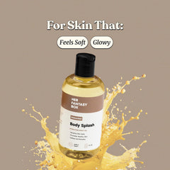 Her Fantasy Box oil pouring from bottle illustrating lightweight absorbency benefit