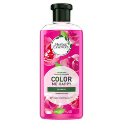 Herbal Essences front bottle showing product and bright color protection