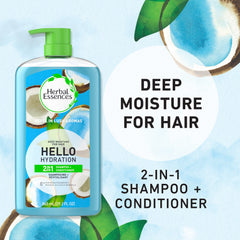 Herbal Essences back label with ingredients and clear usage directions