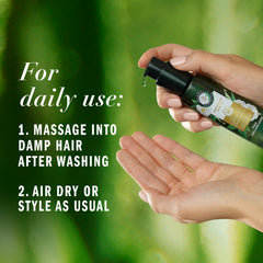 Herbal Essences pump and cap detail highlighting easy precise dispensing