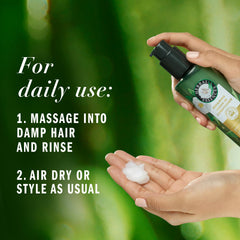 Herbal Essences pump nozzle close-up, demonstrates easy precise dispense