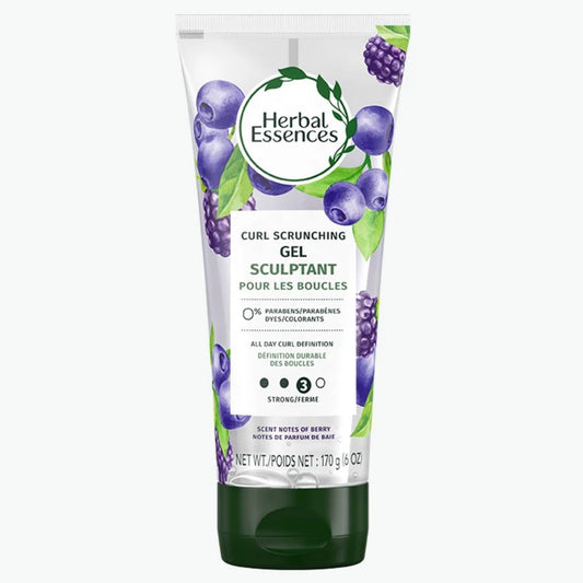 Herbal Essences front tube showing label and berry scent benefit
