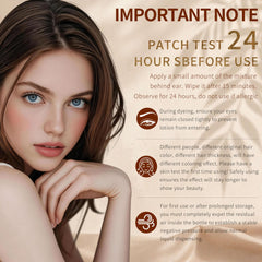 HerbBliss close-up lashes after tint highlighting darker, conditioned lashes