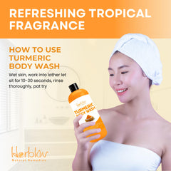 Herblov bottle on bathroom shelf evoking a nourishing skincare routine