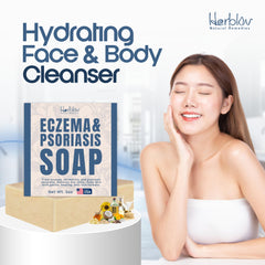 Herblov soap handmade label and stamp conveying crafted quality and trust