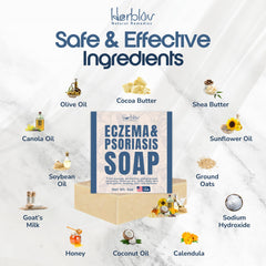 Herblov soap with oatmeal and calendula ingredients emphasizing natural comfort