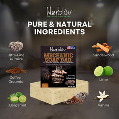Herblov ingredient label and Made in the USA mark, reinforces natural sourcing