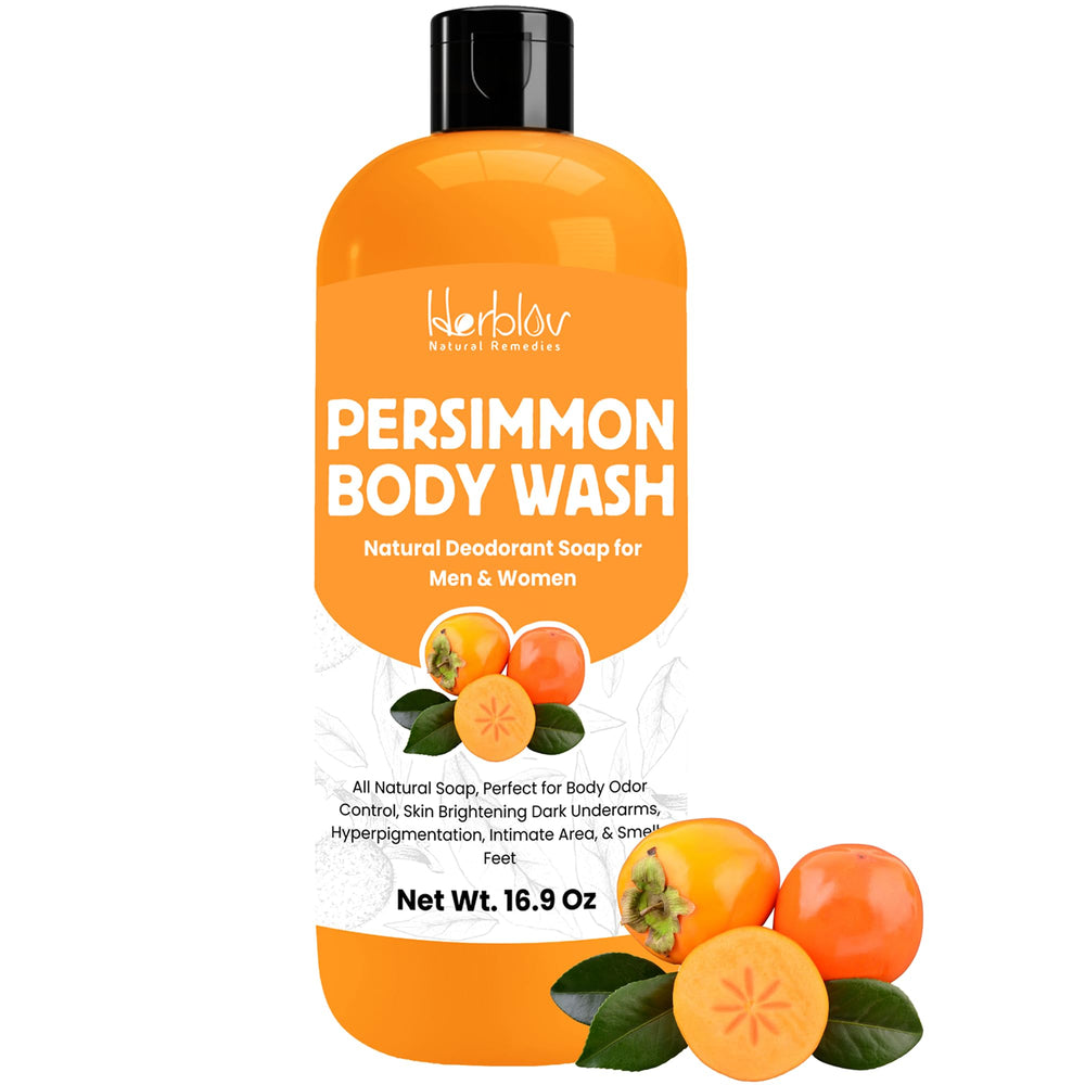 Herblov front packaging showing clean persimmon soap and benefits