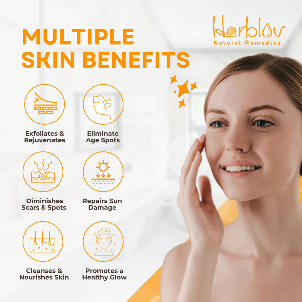 Herblov open jar top view revealing turmeric cream rich, airy texture